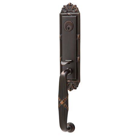 Emtek Oil Rubbed Bronze Handleset 4701HERUS10BRH 4701HERUS10BRH
